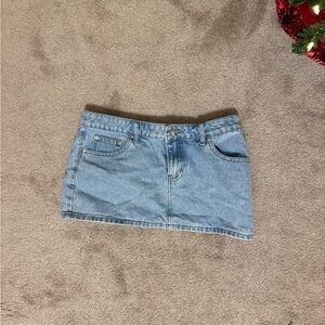 Edikted Denim Mini Skirt